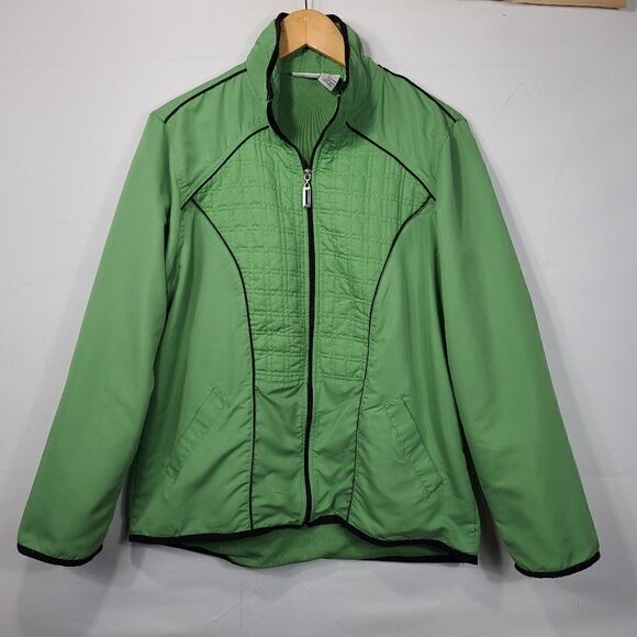Kim Rogers Womens Green Zip Up Jacket - Picture 3 of 11